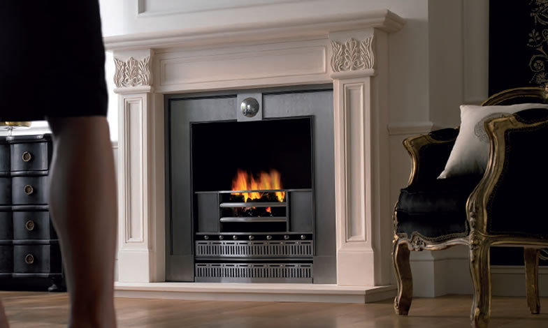 Fireline stone fireplace surrounds