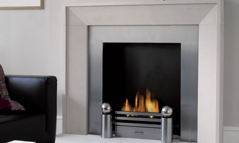 Fireline stone fireplace surrounds